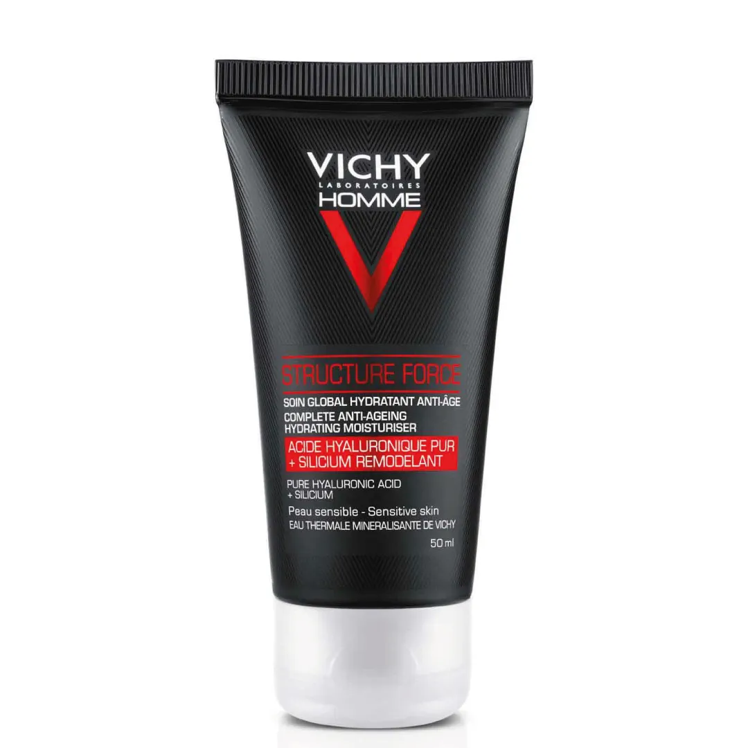 Vichy Homme Structure Force Anti-ageing Moisturiser Face And Eyes 50ml 1 Vichy Homme Structure Force Anti-ageing Moisturiser Face And Eyes 50ml