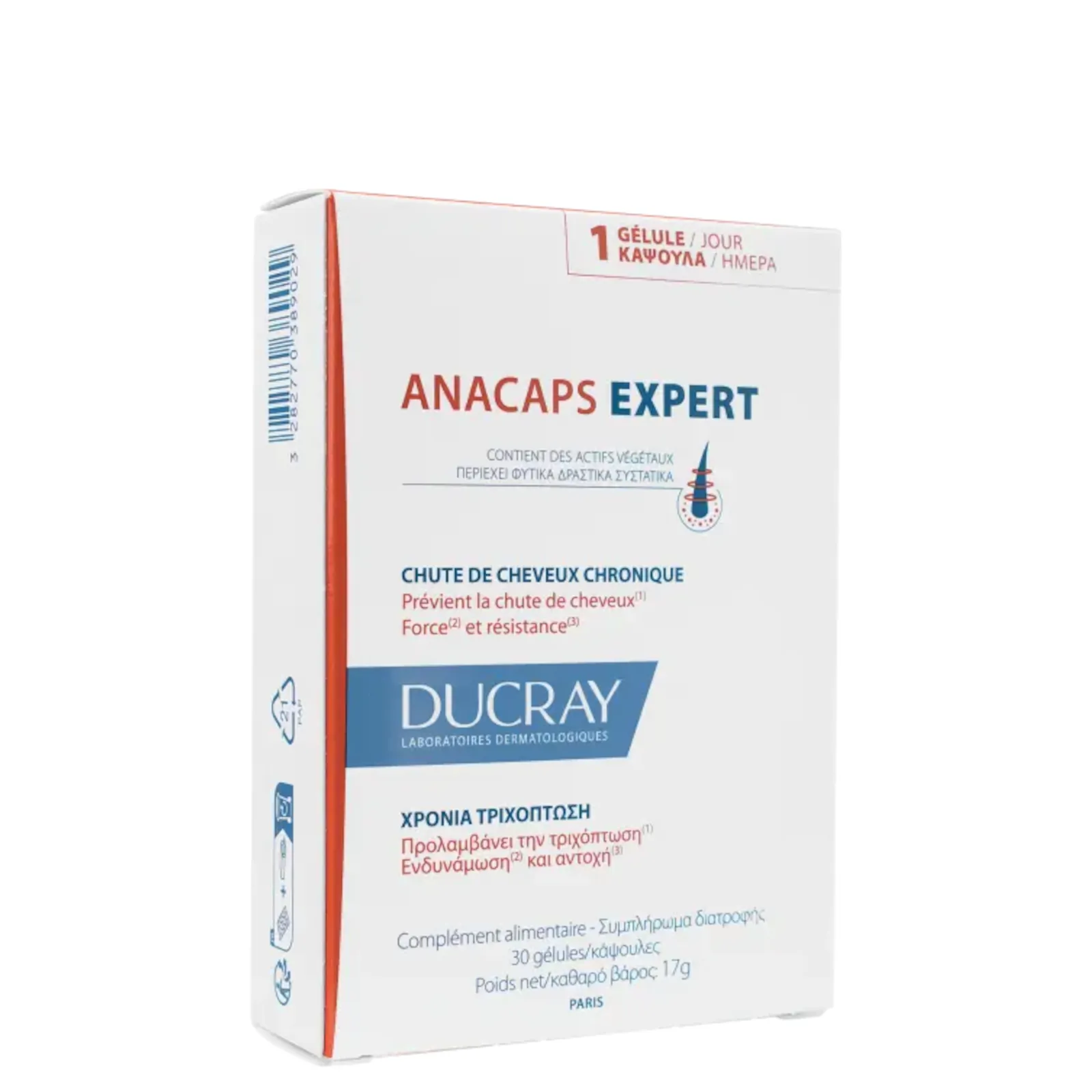 Ducray Anacaps Expert Chronic Hair Loss 30caps 1 Ducray Anacaps Expert Chronic Hair Loss 30caps