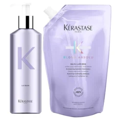 Kérastase Blond Absolu Aluminium Bottle & Shampoo Refill Bundle