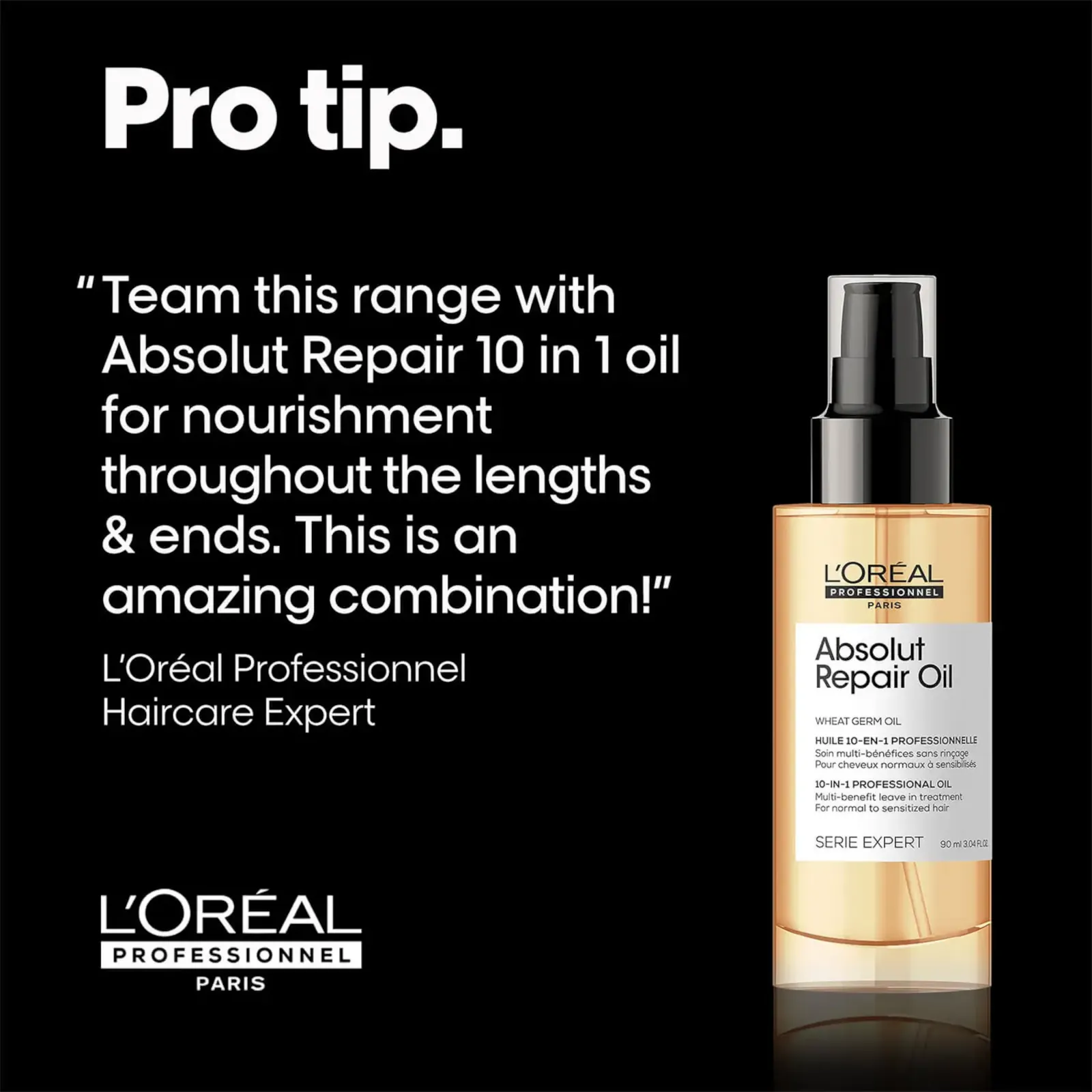 Loreal Professionnel Absolut Repair Oil 10-in-1 Damaged Hair 90ml 4 Loreal Professionnel Absolut Repair Oil 10-in-1 Damaged Hair 90ml - Image 4
