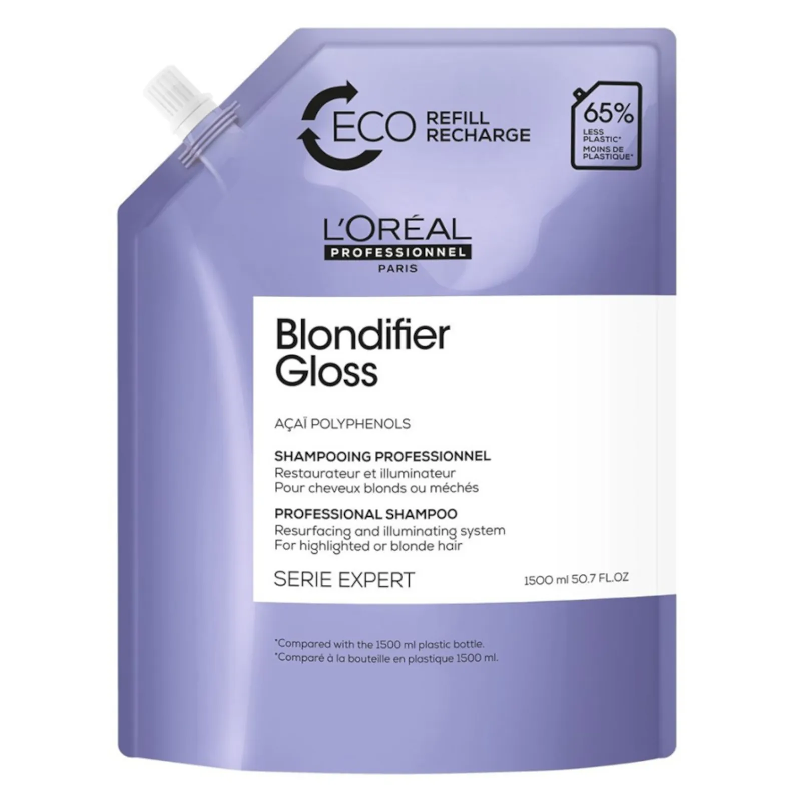 Loreal Professionnel Blondifier Gloss Shampoo Refill 1500ml 50.7fl.oz 1 Loreal Professionnel Blondifier Gloss Shampoo Refill 1500ml 50.7fl.oz