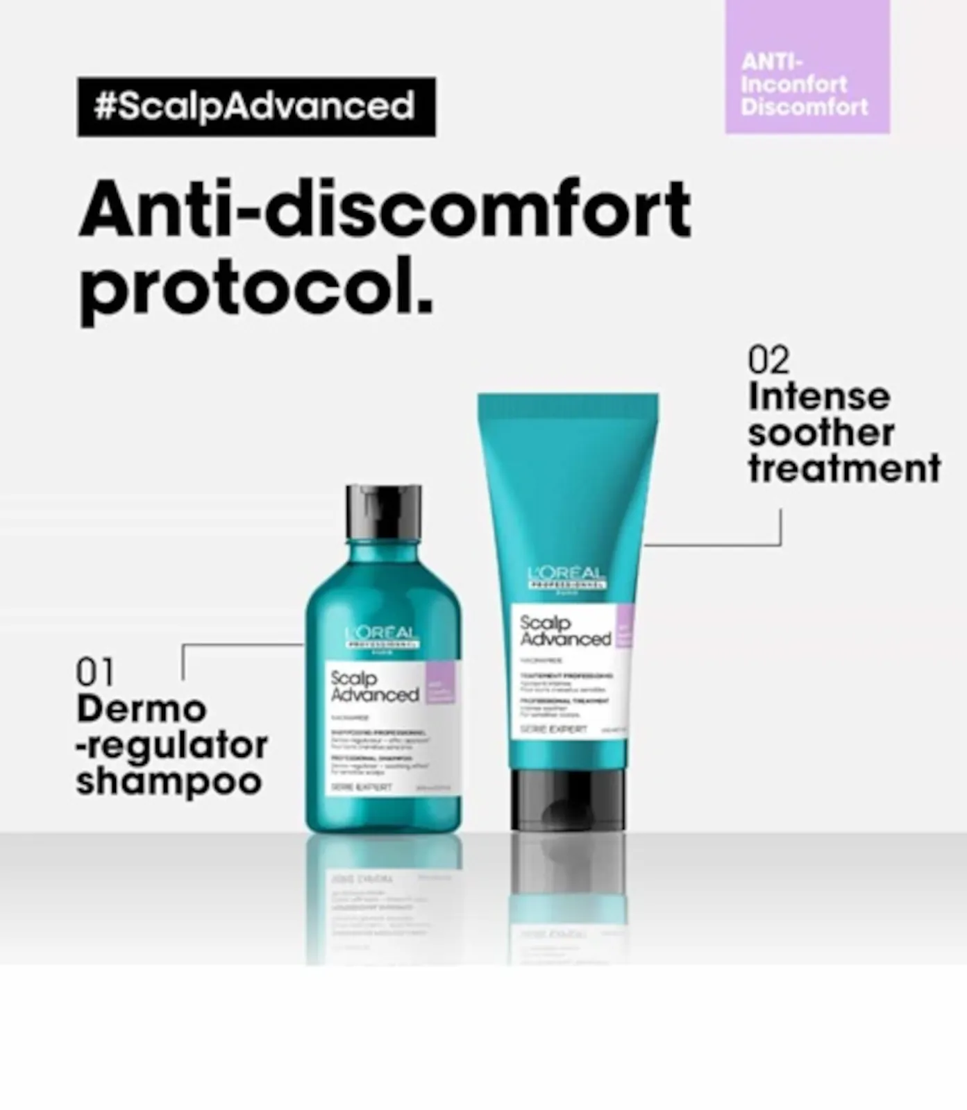 Loreal Professionnel Scalp Advanced Anti-discomfort Dermo-regulator Shampoo 300ml 10.2fl.oz 3 Loreal Professionnel Scalp Advanced Anti-discomfort Dermo-regulator Shampoo 300ml 10.2fl.oz - Image 3