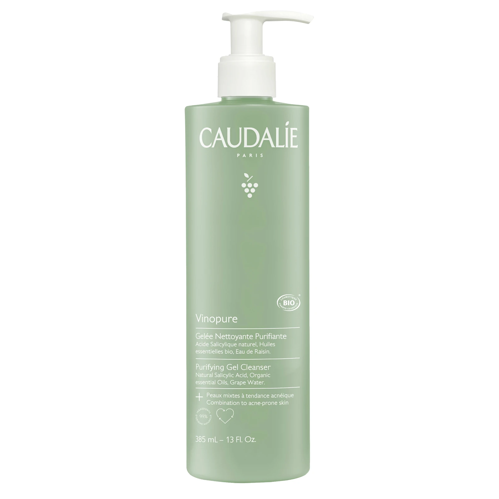 Caudalie Vinopure Purifying Gel Cleanser 385ml 13fl.oz 1 Caudalie Vinopure Purifying Gel Cleanser 385ml 13fl.oz