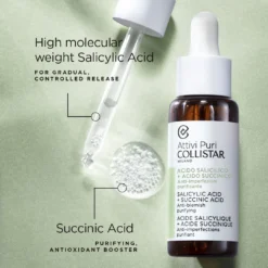 Collistar Attivi Puri Salicylic Acid + Succinic Acid Anti-blemish Purifying Serum 30ml 1.0fl.oz -Nude Rich Sales Lyskin Collistar attivi puri salicylic acidsuccinic acid anti blemish purifying serum 30ml COL00098 3