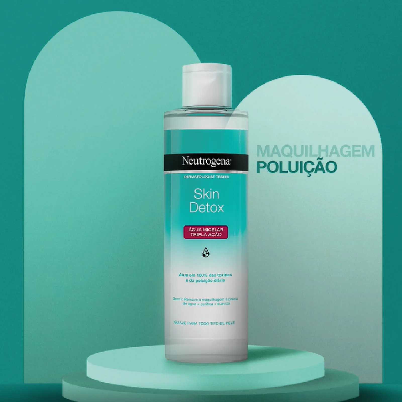 Neutrogena Skin Detox Triple Micellar Water 400ml 2 Neutrogena Skin Detox Triple Micellar Water 400ml - Image 2