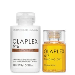 Olaplex Iconic Styling Duo Nº6 Bond Smoother And Nº7 Bonding Oil -Nude Rich Sales Lyskin OLAPLEX OLA00012