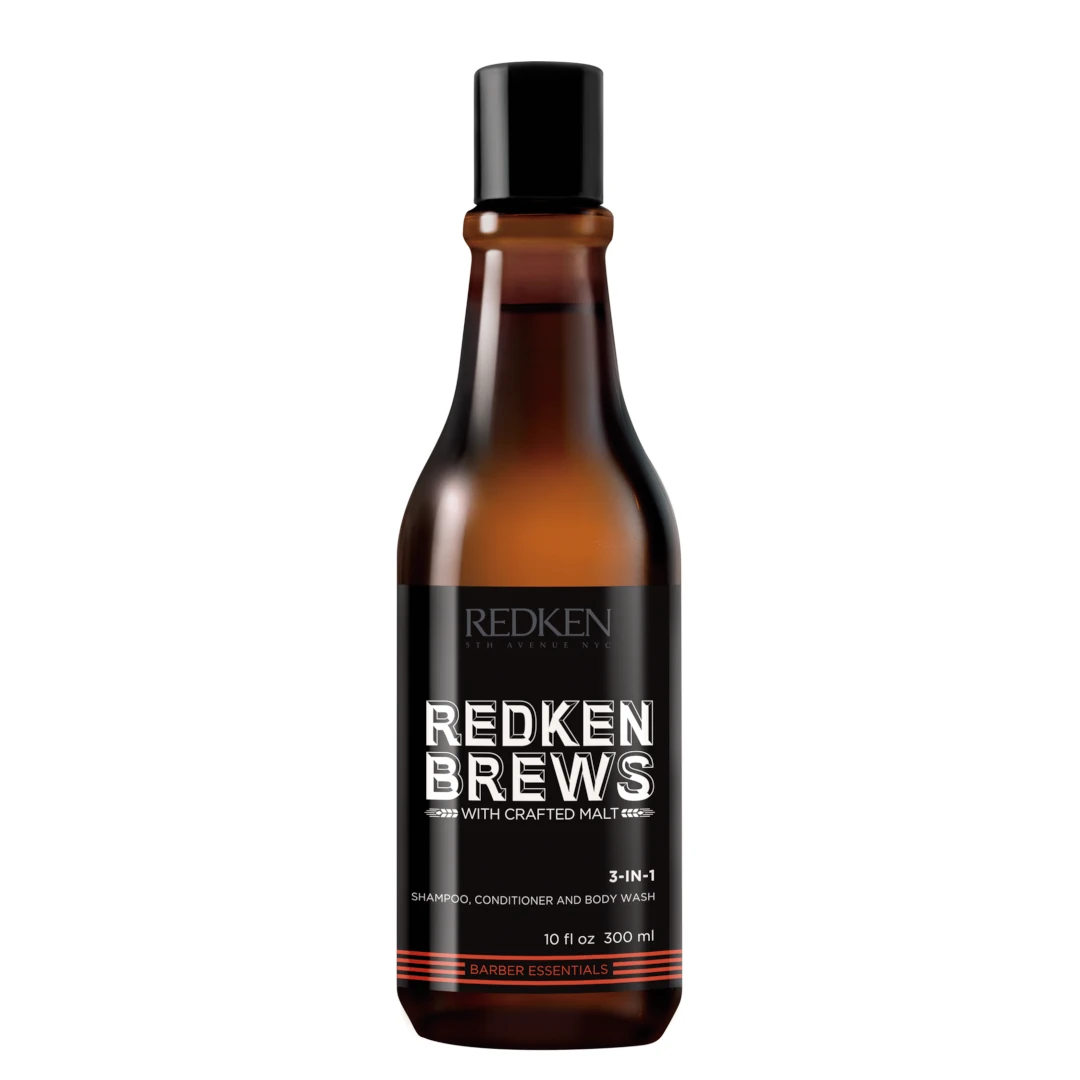 Redken Brews 3-in-1 Shampoo 300ml 10fl.oz 1 Redken Brews 3-in-1 Shampoo 300ml 10fl.oz