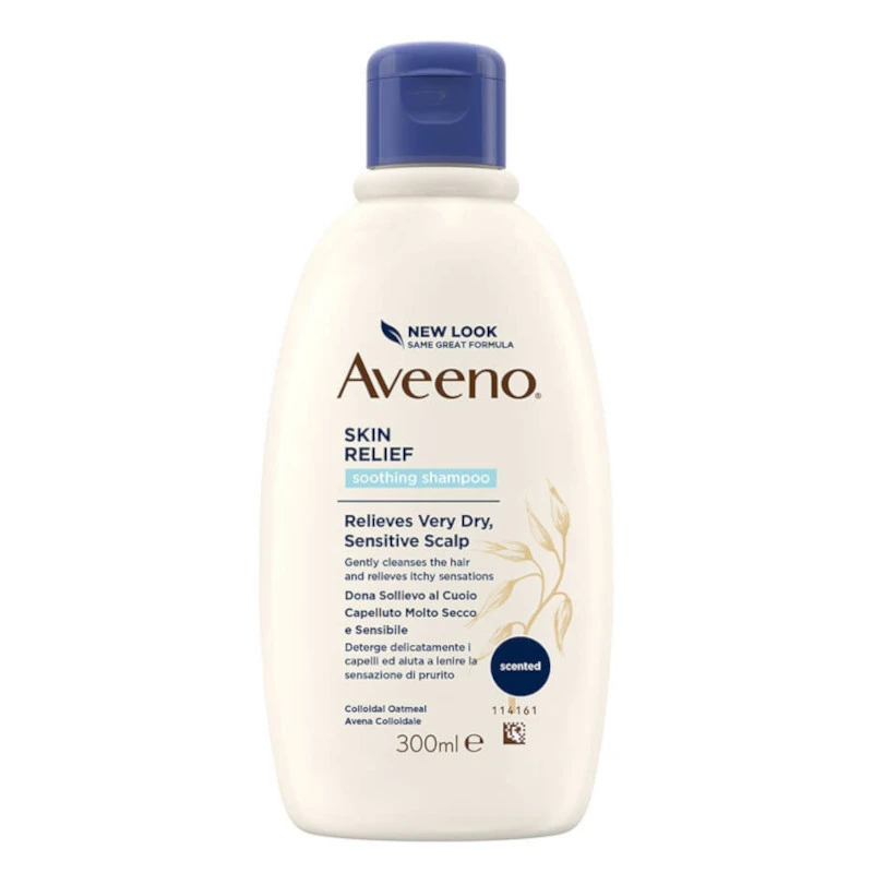 Aveeno Skin Relief Soothing Shampoo For Sensitive Scalp 300ml 1 Aveeno Skin Relief Soothing Shampoo For Sensitive Scalp 300ml