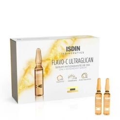 Isdin Isdinceutics Flavo-c Ultraglican Daily Antioxidant Serum Ampoules 30x2ml 0.068fl.oz -Nude Rich Sales lyskin isdin ISD00006